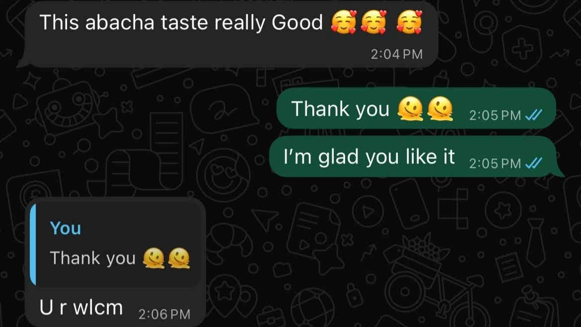 Customer WhatsApp Review 5